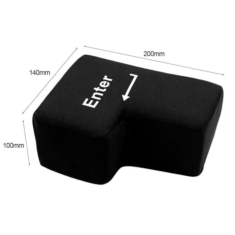 Anti-Stress Computer Huge Enter Key Big USB Keyboard Vent Button Pillow Desktop Stress Reliever Cushion USB Big Enter Key