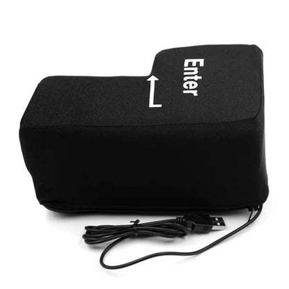 Anti-Stress Computer Huge Enter Key Big USB Keyboard Vent Button Pillow Desktop Stress Reliever Cushion USB Big Enter Key