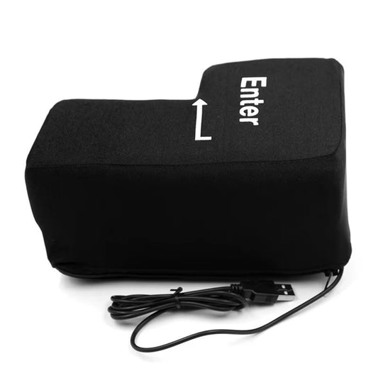 Anti-Stress Computer Huge Enter Key Big USB Keyboard Vent Button Pillow Desktop Stress Reliever Cushion USB Big Enter Key